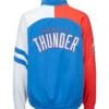 Oklahoma City Thunder Track Full Zipper Jacket Back