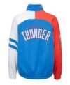 Oklahoma City Thunder Track Full Zipper Jacket Back