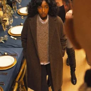 Opus 2025 Ayo Edebiri Brown Coat