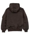 Padres Brown Ma 1 Bomber Hooded Jacket Back