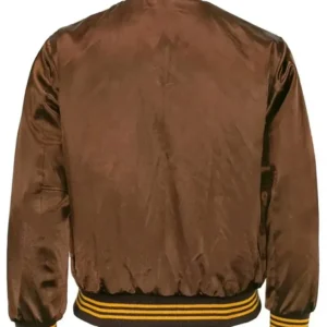 Padres Vintage Leather Bomber Jacket Back