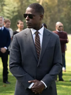 Paradise S01 Xavier Collins Grey Suit Front