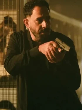 Patrick Sabongui The Hunting Party Black Bomber Jacket For Sale