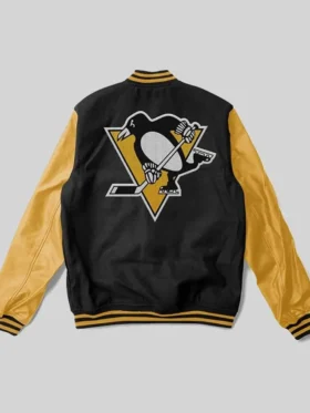 Penguins Varsity Jacket Back