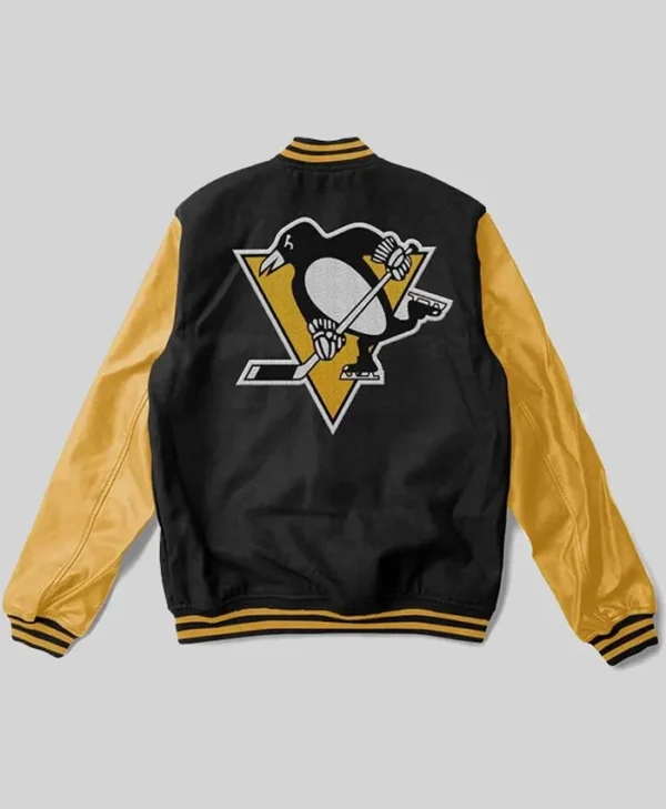 Penguins Varsity Jacket Back