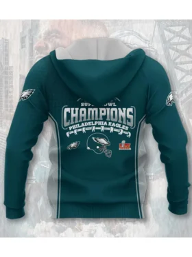 Philadelphia Eagles 2025 Super Bowl LIX Champions Back