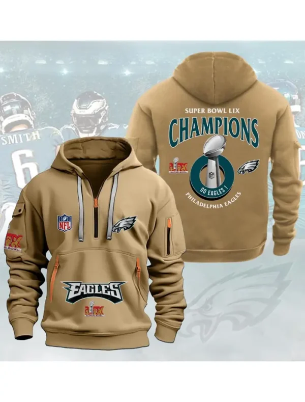 Philadelphia Eagles 2025 Super Bowl LIX Champions Heavy Hoodie