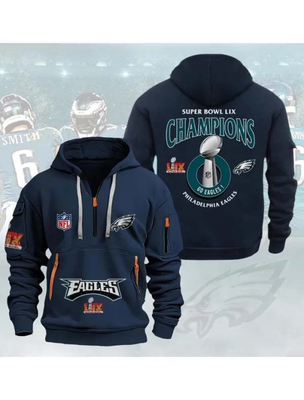 Philadelphia Eagles 2025 Super Bowl LIX Champions Hoodie
