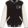 Philadelphia Flyers Black And White Varsity Jacket
