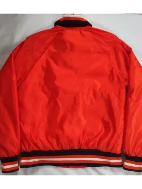 Philadelphia Flyers Orange Bomber Jacket Back