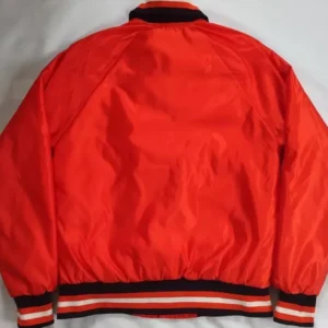 Philadelphia Flyers Orange Bomber Jacket Back
