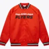 Philadelphia Flyers Satin Orange Bomber Jacket