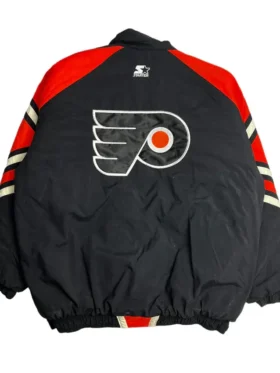 Philadelphia Flyers Starter Full Snap Vintage Jacket Back