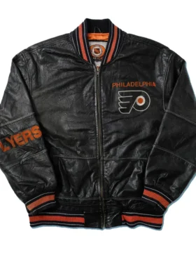 Philadelphia Flyers Vintage Leather Bomber Jacket