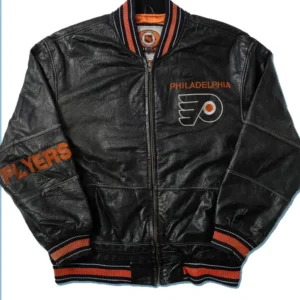 Philadelphia Flyers Vintage Leather Bomber Jacket
