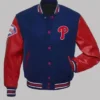 Philadelphia Phillies Blue And Red Varsity Wool Jacket