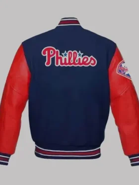 Philadelphia Phillies Blue Red Varsity Wool Jacket