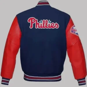 Philadelphia Phillies Blue Red Varsity Wool Jacket
