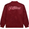 Philadelphia Phillies Burgundy Bomber Zip Jacket