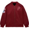 Philadelphia Phillies Burgundy Bomber Zipper Jacket