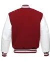 Philadelphia Phillies Burgundy White Wool Varsity Jacket