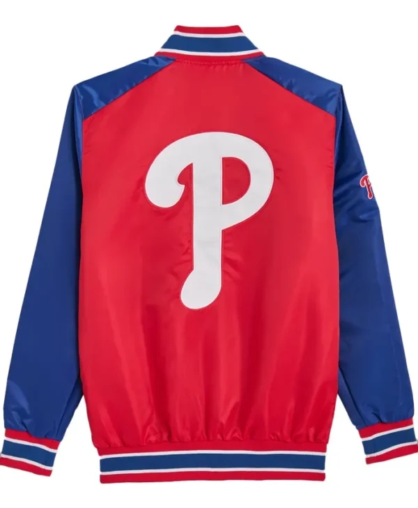 Philadelphia Phillies Starter Full Snap Bomber Jacket 1
