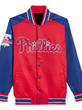 Philadelphia Phillies Starter Full Snap Bomber Jacket