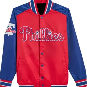 Philadelphia Phillies Starter Full Snap Bomber Jacket