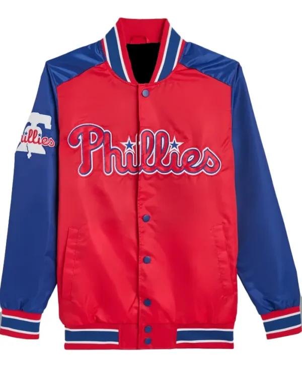 Philadelphia Phillies Starter Full Snap Bomber Jacket