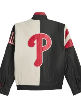 Philadelphia Phillies Vintage Leather Zip Jacket