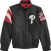 Philadelphia Phillies Vintage Leather Zipper Jacket