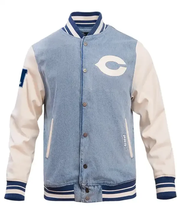 Phillies Denim Varsity Full Snap Jacket