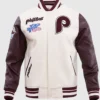 Phillies Letterman Wool Varsity Jacket