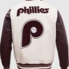 Phillies Letterman Wool Varsity Jacket Sale