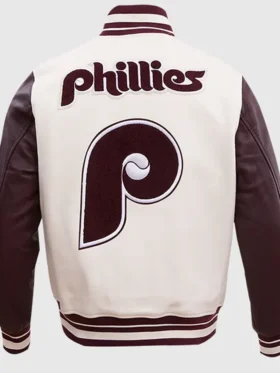 Phillies Letterman Wool Varsity Jacket Sale