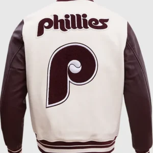 Phillies Letterman Wool Varsity Jacket Sale