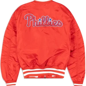 Phillies Red Ma 1 Bomber Jacket 1