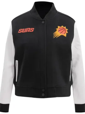 Phoenix Suns Black And White Varsity Wool Jacket