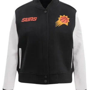Phoenix Suns Black And White Varsity Wool Jacket