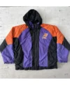 Phoenix Suns Starter Full Snap Bomber Hooded Jacket