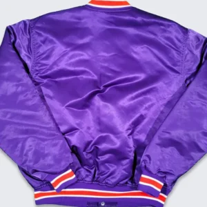 Phoenix Suns Vintage Satin Bomber Jacket Back