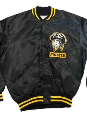 Pirates Black Vintage Bomber Starter Jacket