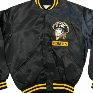 Pirates Black Vintage Bomber Starter Jacket