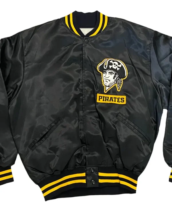 Pirates Black Vintage Bomber Starter Jacket