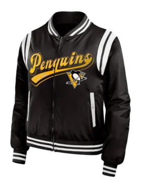 Pittsburgh Penguins Black Bomber Jacket