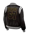 Pittsburgh Penguins Black Bomber Jacket Back