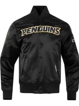 Pittsburgh Penguins Black Classic Satin Jacket