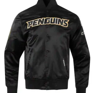 Pittsburgh Penguins Black Classic Satin Jacket