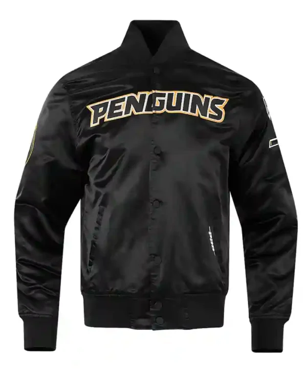 Pittsburgh Penguins Black Classic Satin Jacket