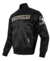 Pittsburgh Penguins Black Classic Satin Jacket Side